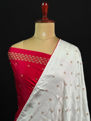 Classic Smooth Silk Saree for Women-(KUMKUM) 