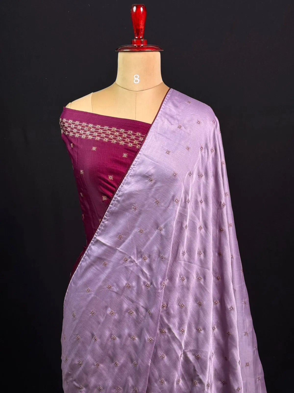 Classic Smooth Silk Saree for Women-(KUMKUM) 