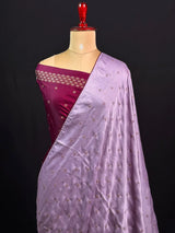 Classic Smooth Silk Saree for Women-(KUMKUM) 