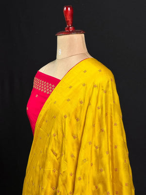 Classic Smooth Silk Saree for Women-(KUMKUM) 