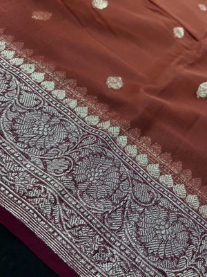 Banarasi Pure Khaddi Chiffon Saree