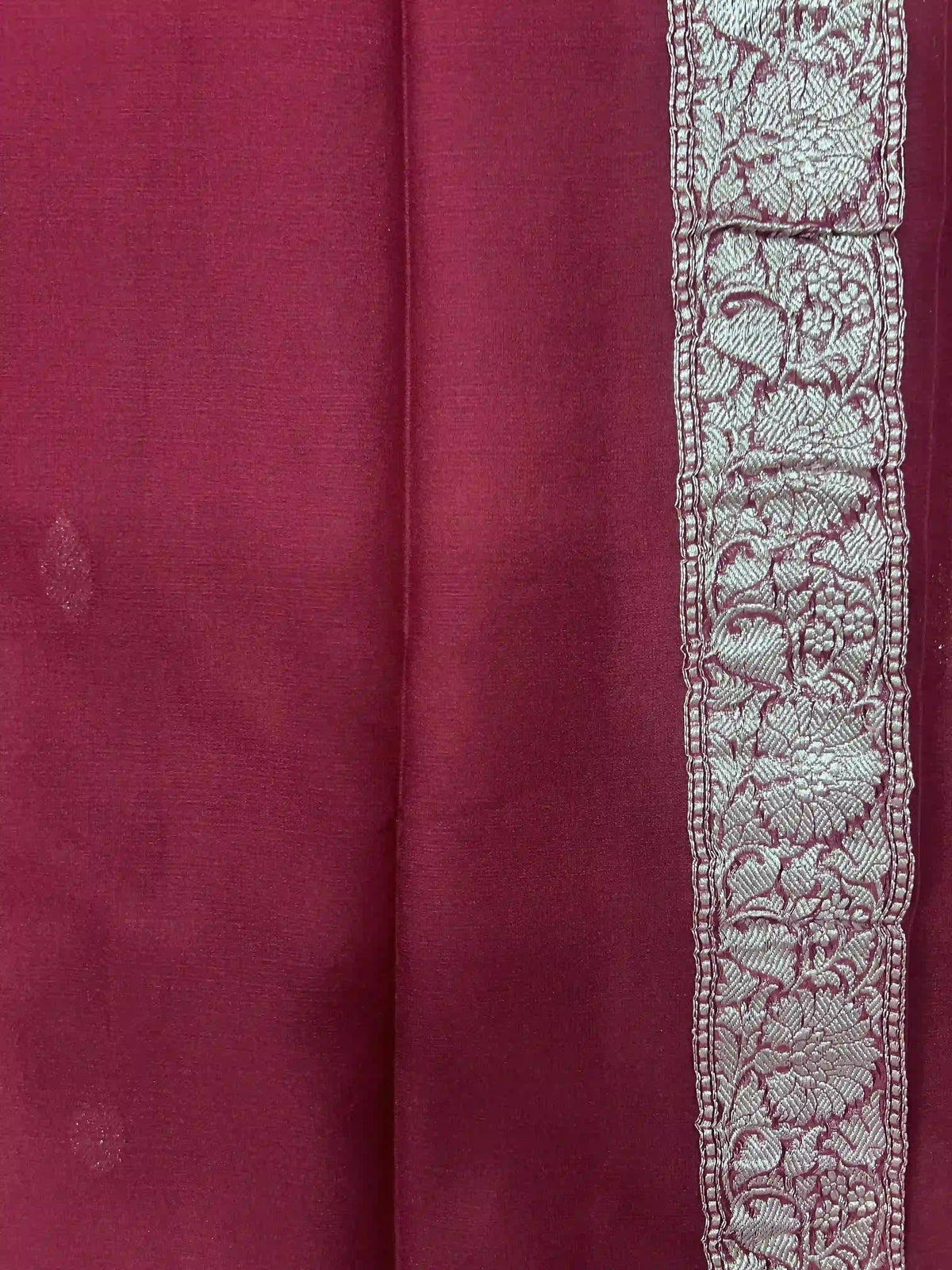 Banarasi Pure Khaddi Chiffon Saree