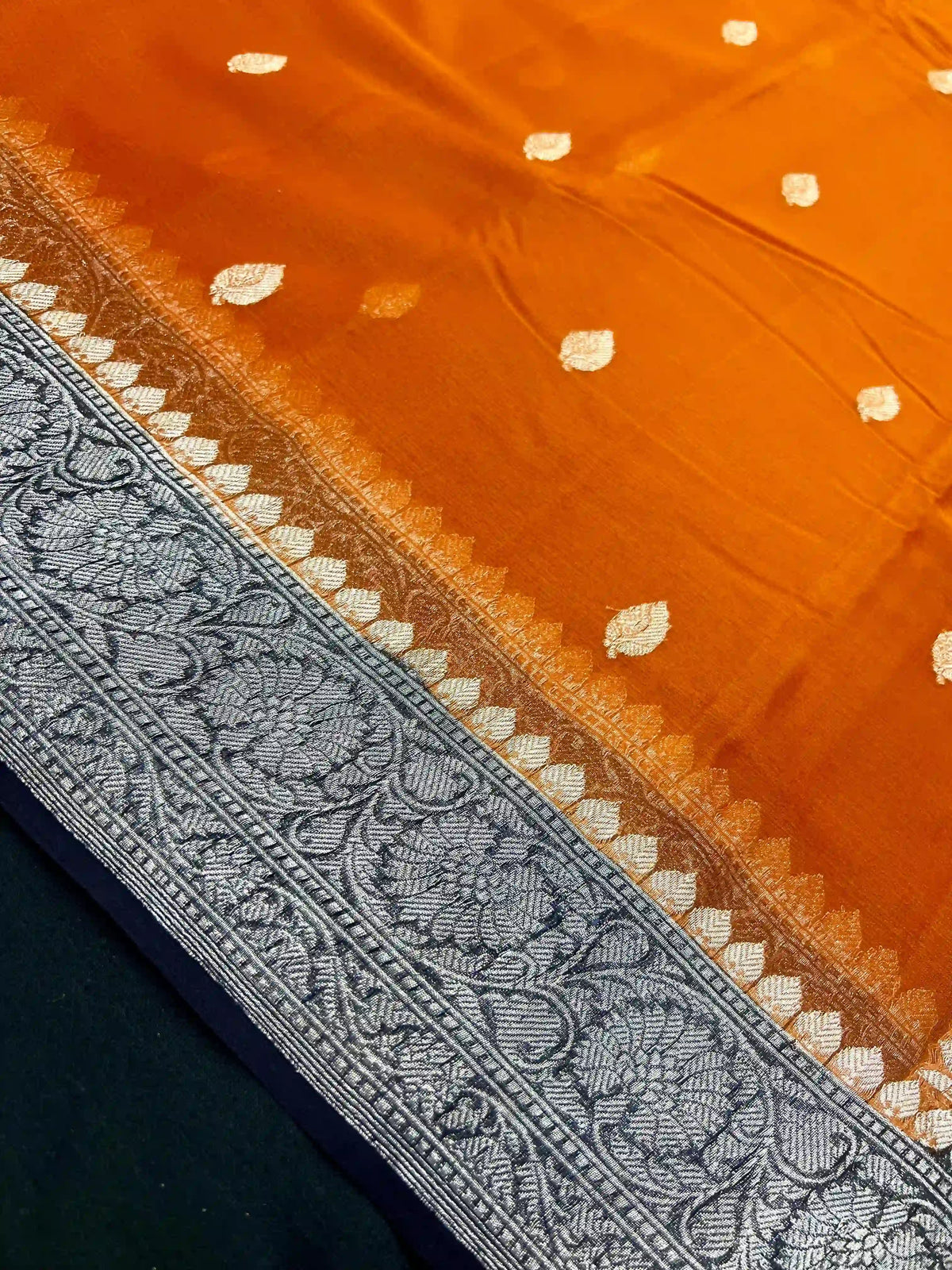 Banarasi Pure Khaddi Chiffon Saree 