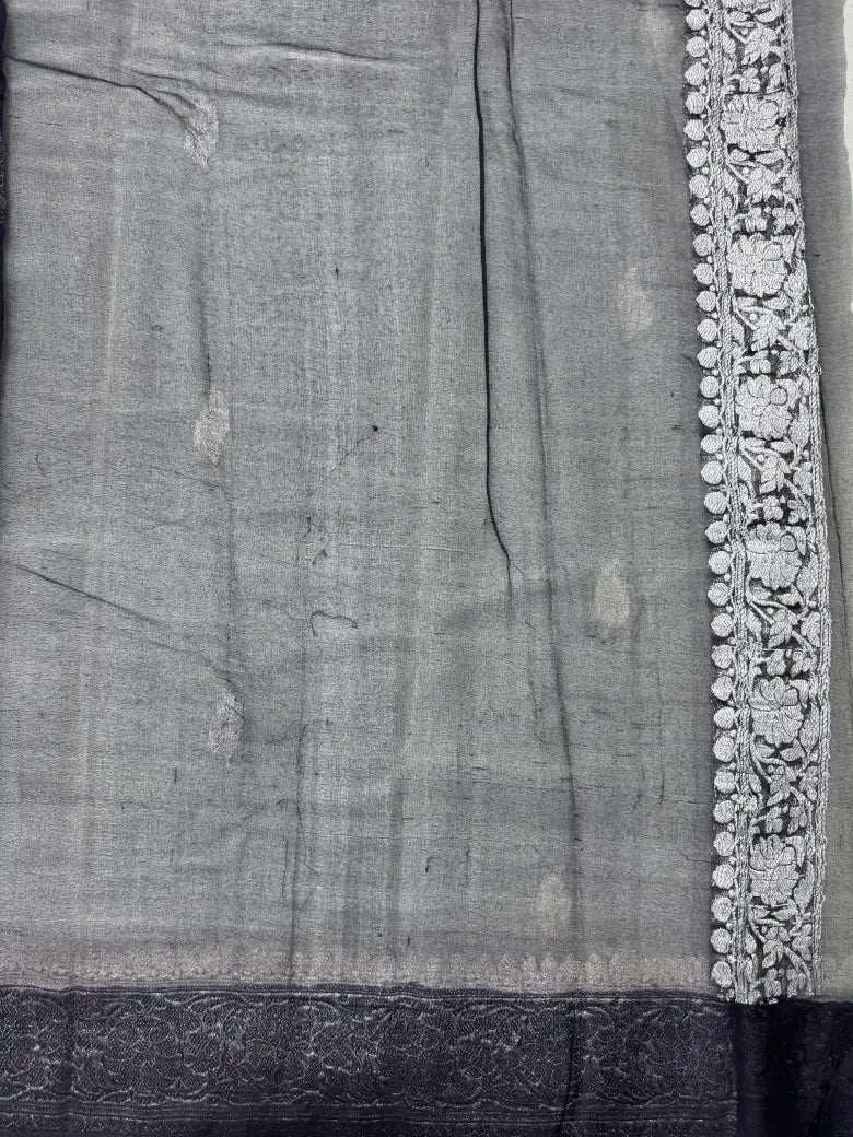 Banarasi Pure Khaddi Chiffon Saree-2