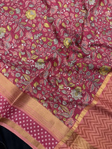 Kalamkari Silk 3D Saree