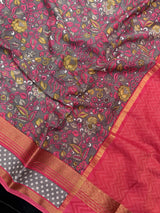 Kalamkari Silk 3D Saree