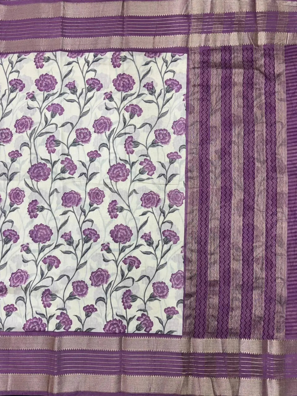 Musk Cotton Saree – Soft Comfort with Everyday Elegance-Kalamkari Tasar Silk JD