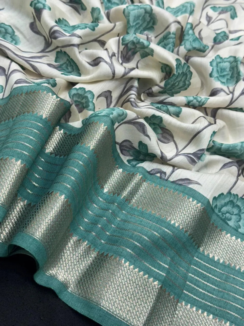 Musk Cotton Saree – Soft Comfort with Everyday Elegance-Kalamkari Tasar Silk JD