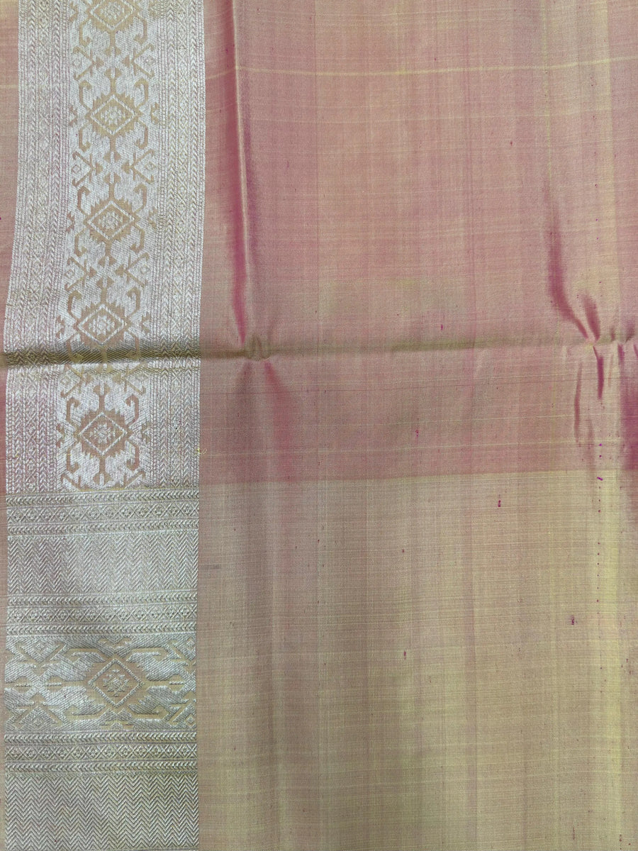 Authentic Pure Soft Kanjivaram Silk Saree – Handloom South Indian Saree (Kanchi Jhalak)