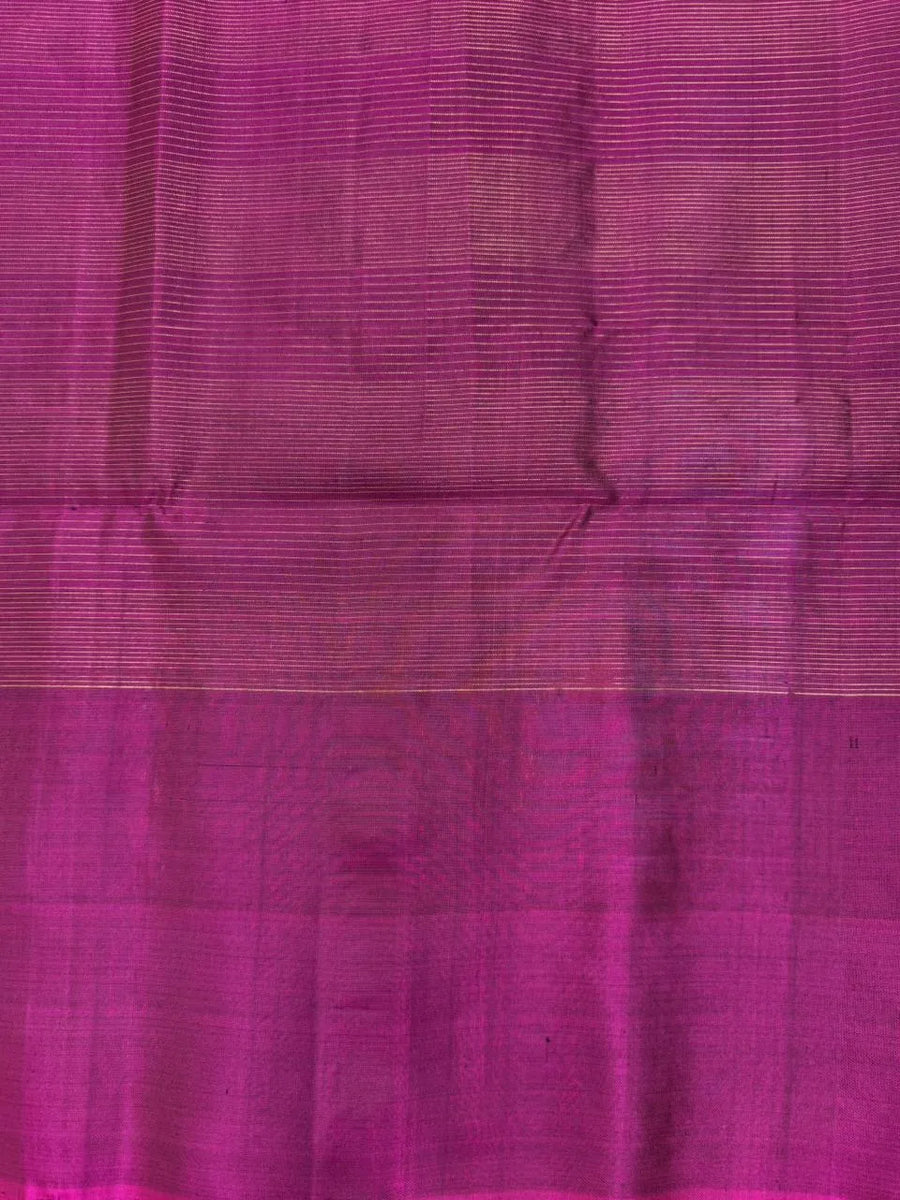 Golden Chex Pure Kanjivaram Silk Saree