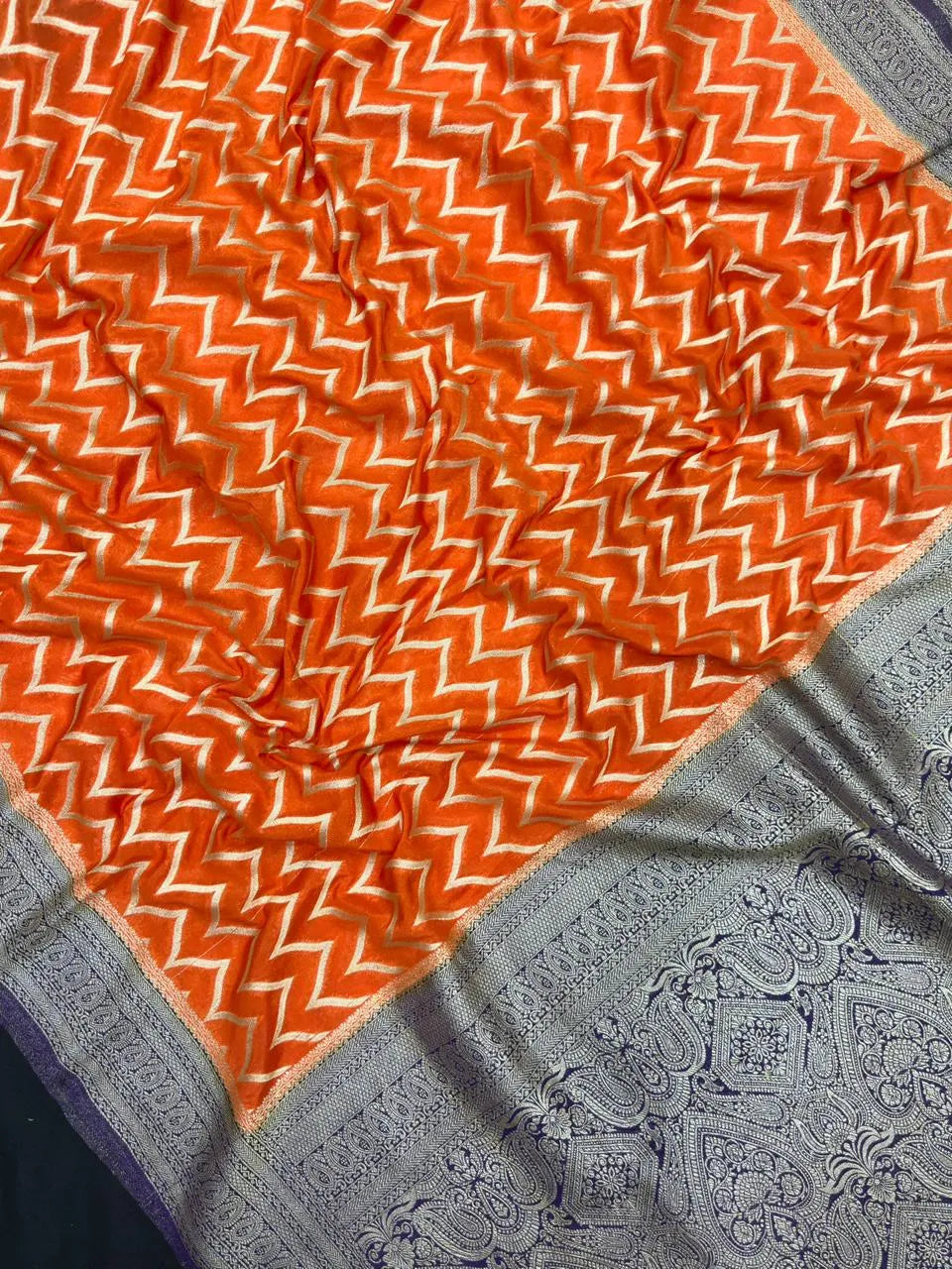 Classic Drape Georgette Saree with Subtle Shine-Kavya Silk 