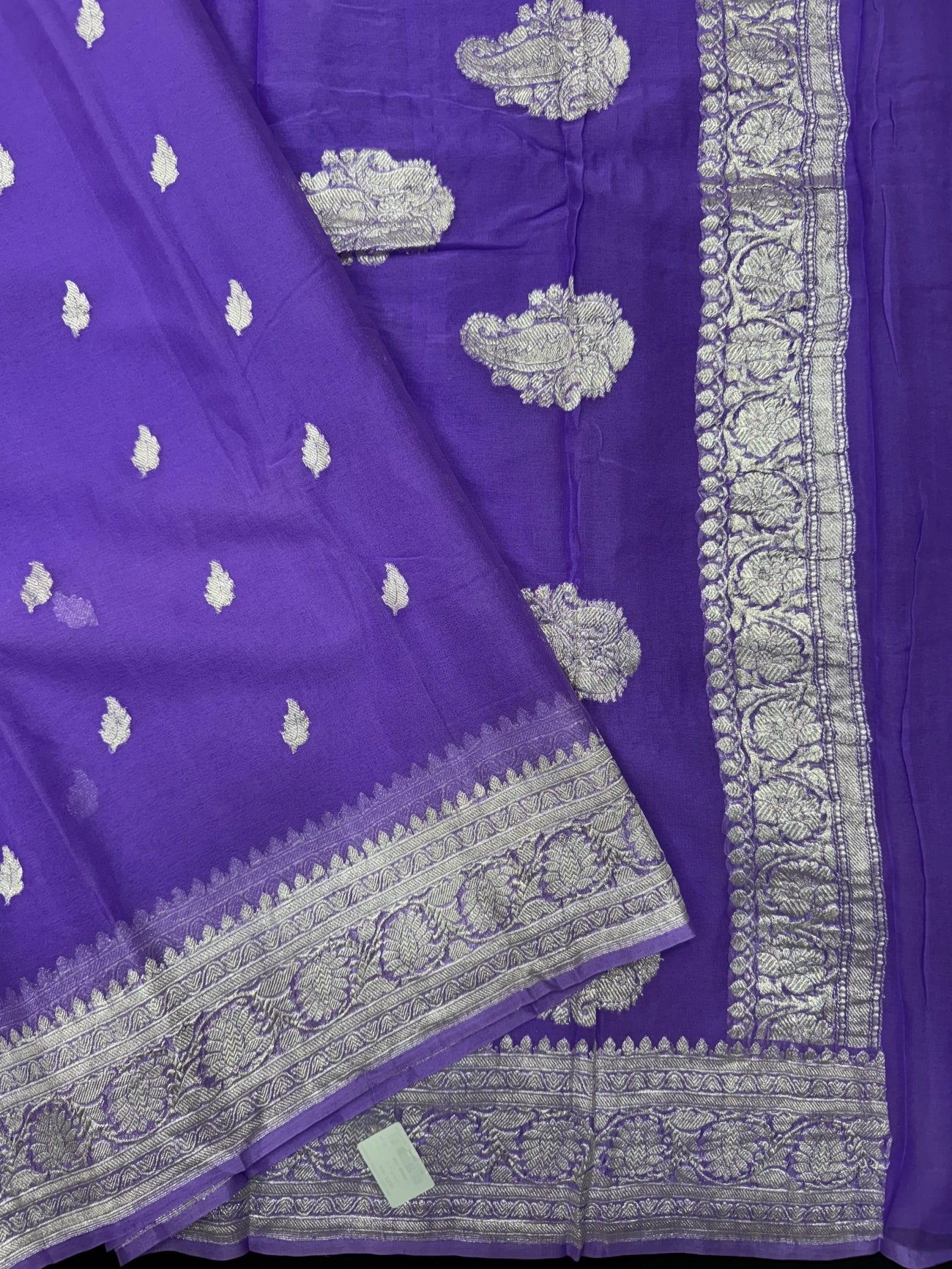 Banarasi Pure Khaddi Chiffon Saree