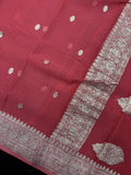 Banarasi Pure Khaddi Chiffon Saree-Self