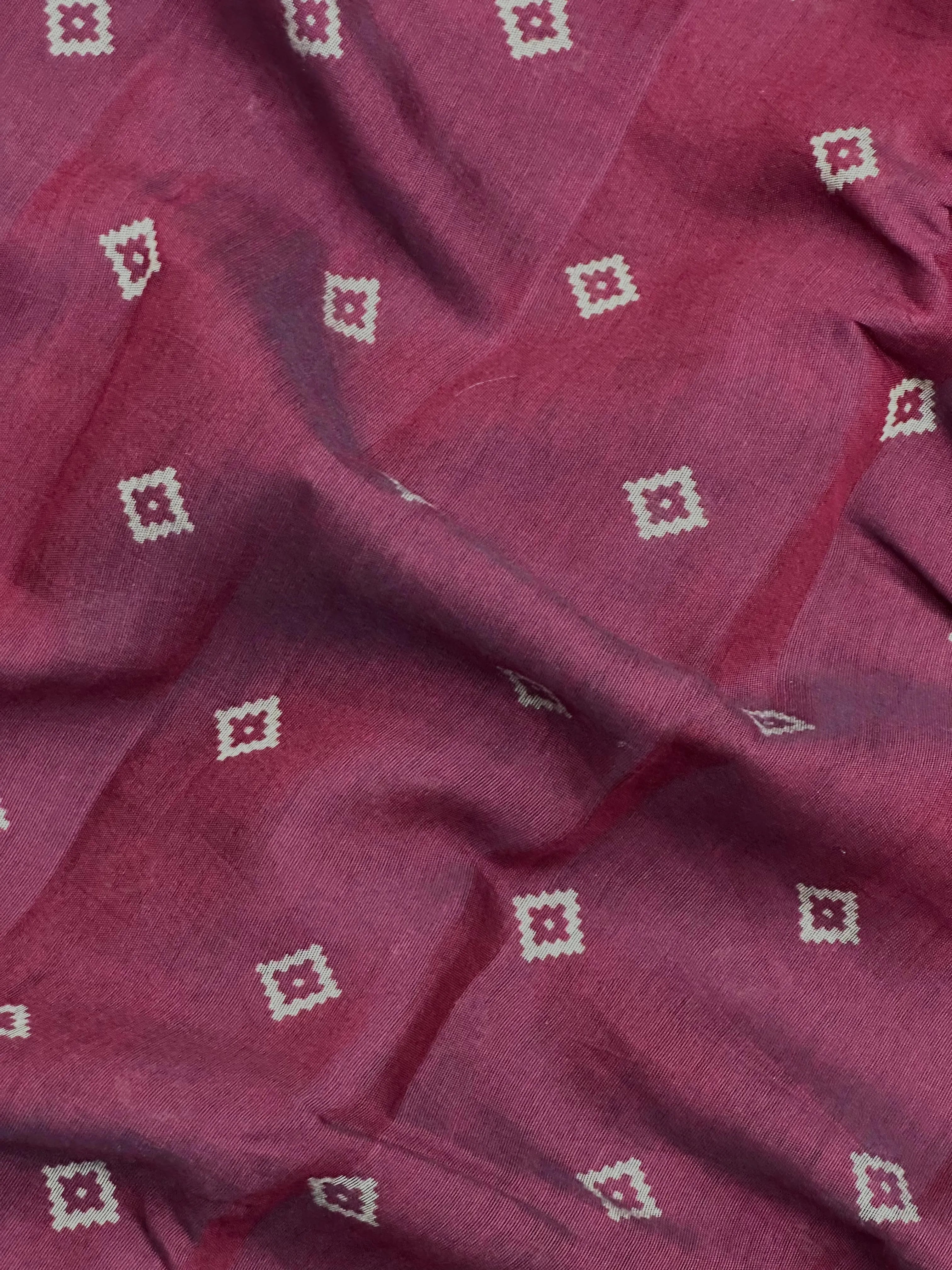 Woman wearing a Cotton Silk Saree with lightweight, soft fabric and subtle sheen, ideal for office, casual, and festive occasions.