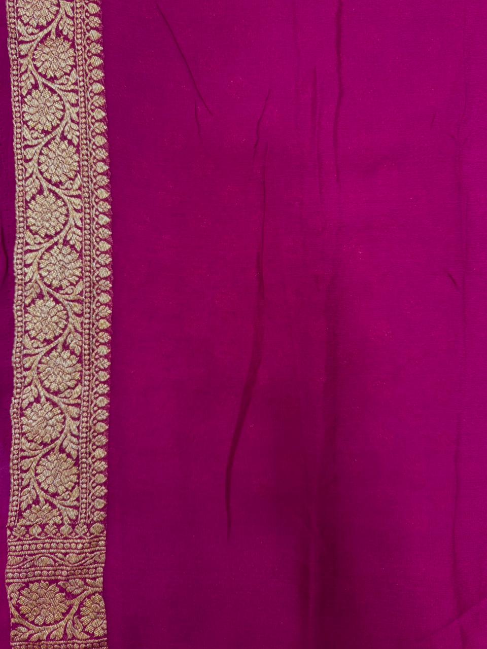 Timeless Pure Khaddi Georgette Silk Saree – The Ultimate Ethnic Wear for Wedding Celebration
