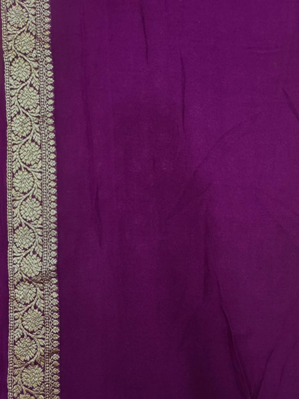 Timeless Pure Khaddi Georgette Silk Saree – The Ultimate Ethnic Wear for Wedding Celebration