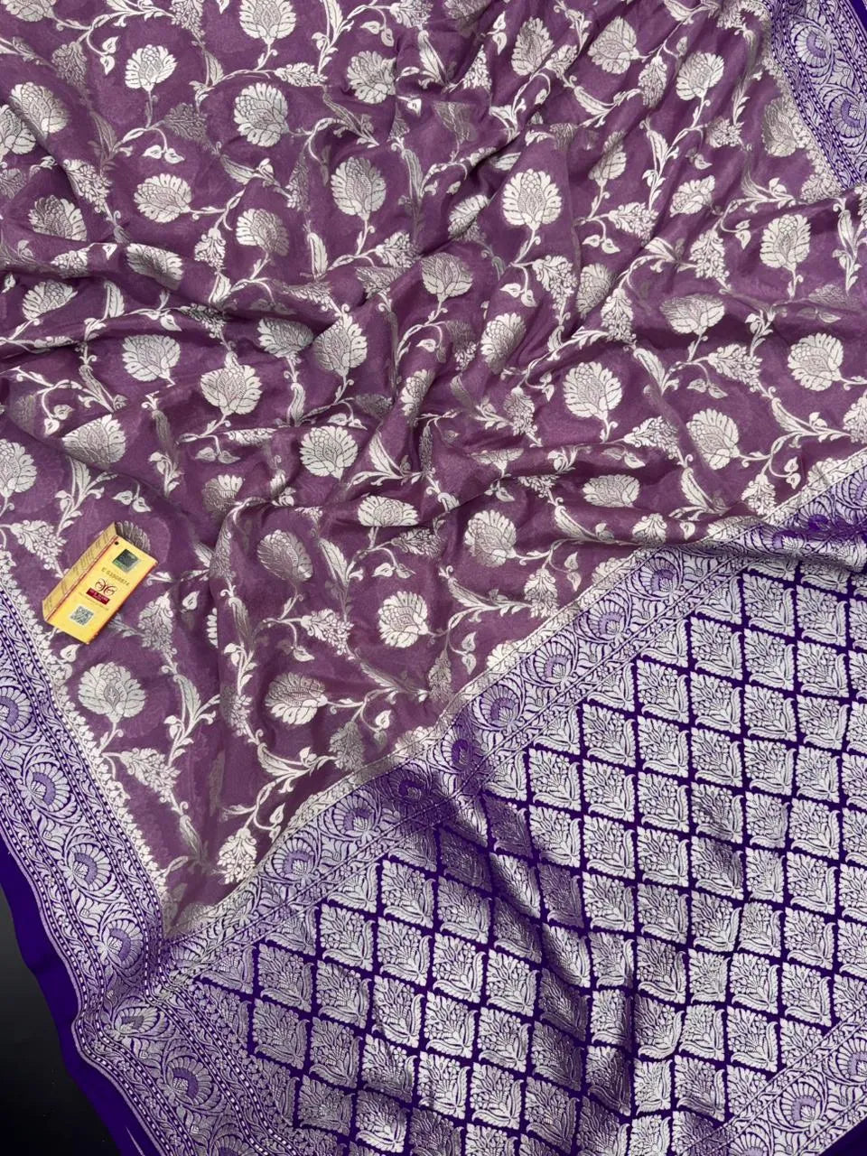  Pure Khaddi Georgette Saree with Subtle Shine