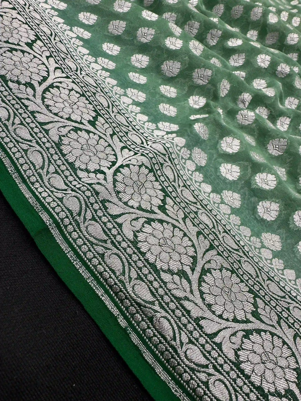 Pure Banarasi Khaddi Georgette Saree