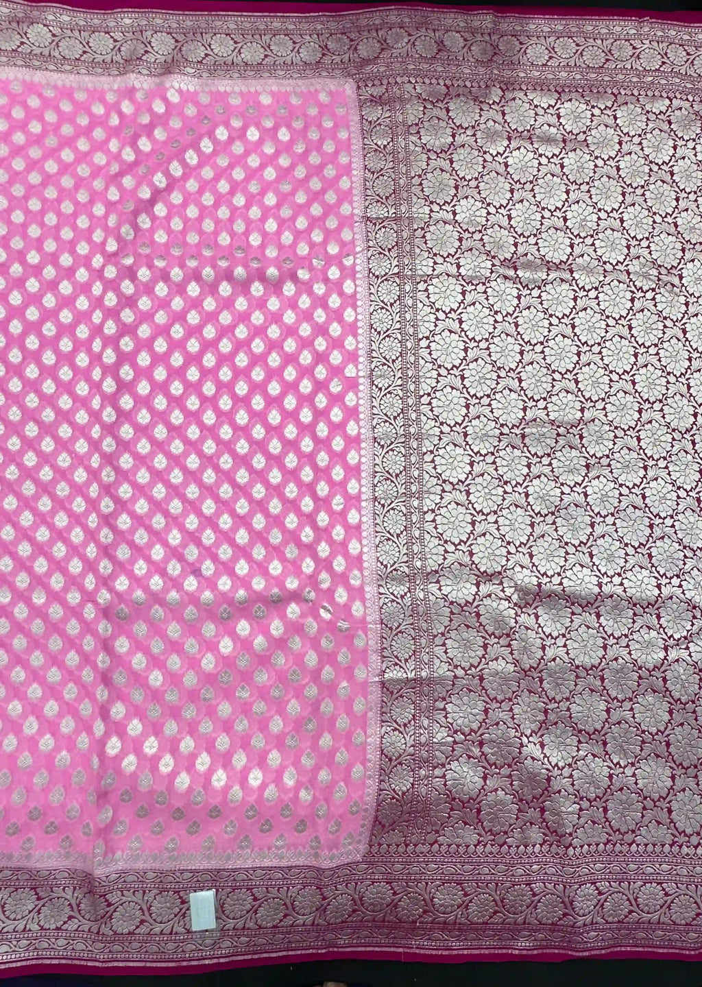 Pure Banarasi Khaddi Georgette Saree
