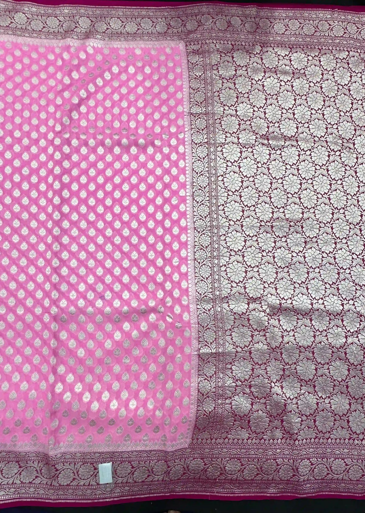 Pure Banarasi Khaddi Georgette Saree