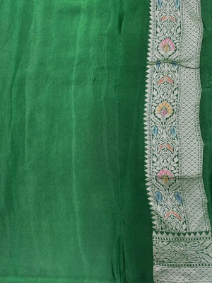 Pure Khaddi Georgette  Meena Saree-(Khaddi Georgette Meena)