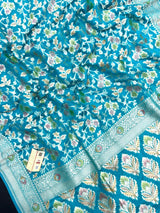 Pure Khaddi Georgette  Meena Saree-(Khaddi Georgette Meena)