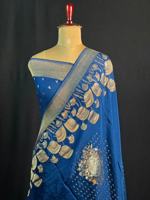 Simple Yet Stunning Khaddi Chiffon Saree Look