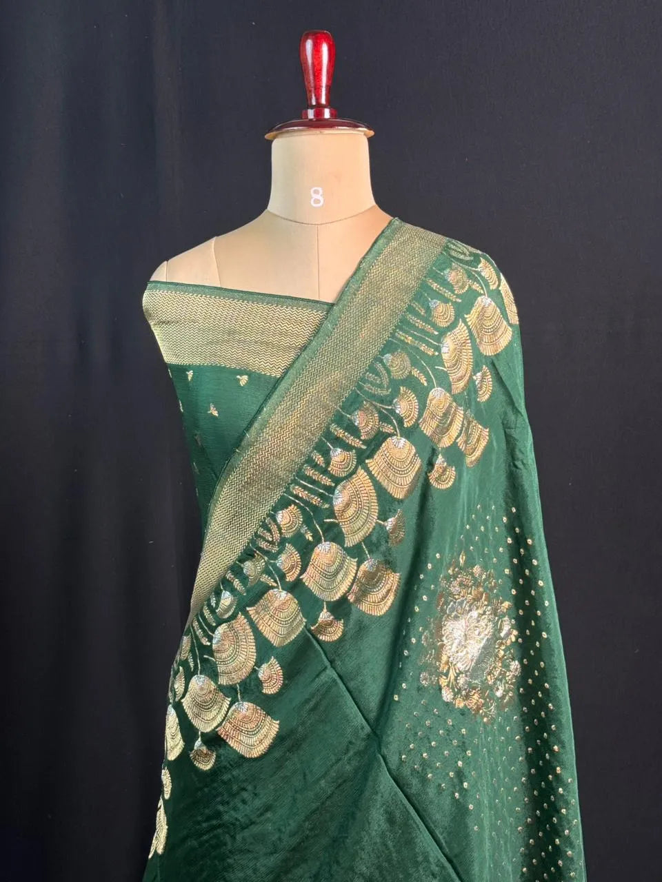 Simple Yet Stunning Khaddi Chiffon Saree Look