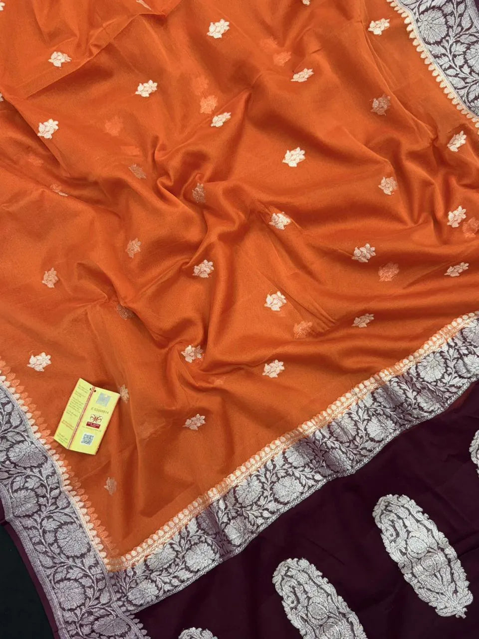 Banarasi Pure Khaddi Chiffon Saree