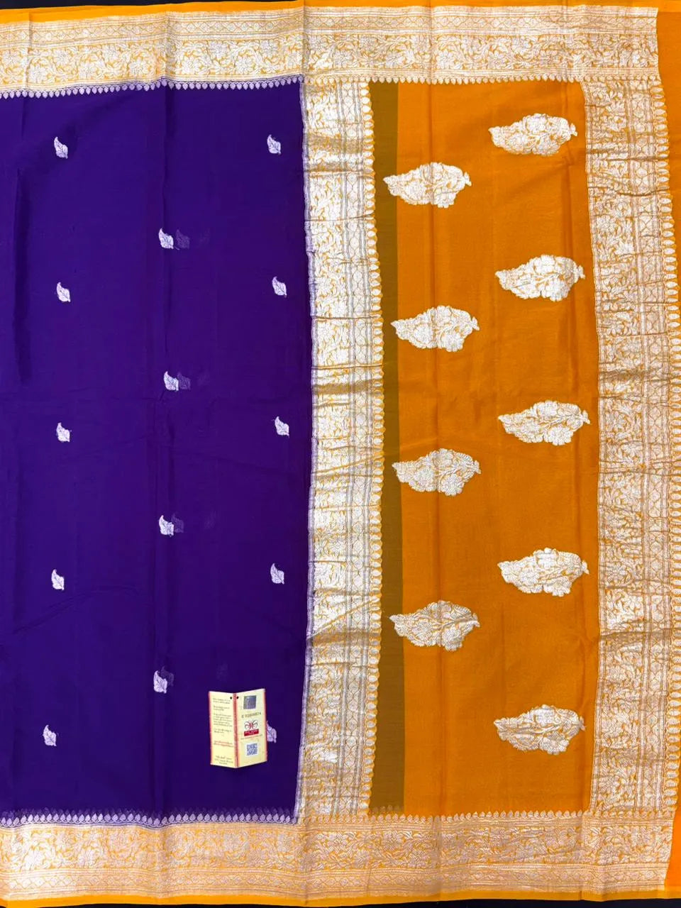 Banarasi Pure Khaddi Chiffon Saree 