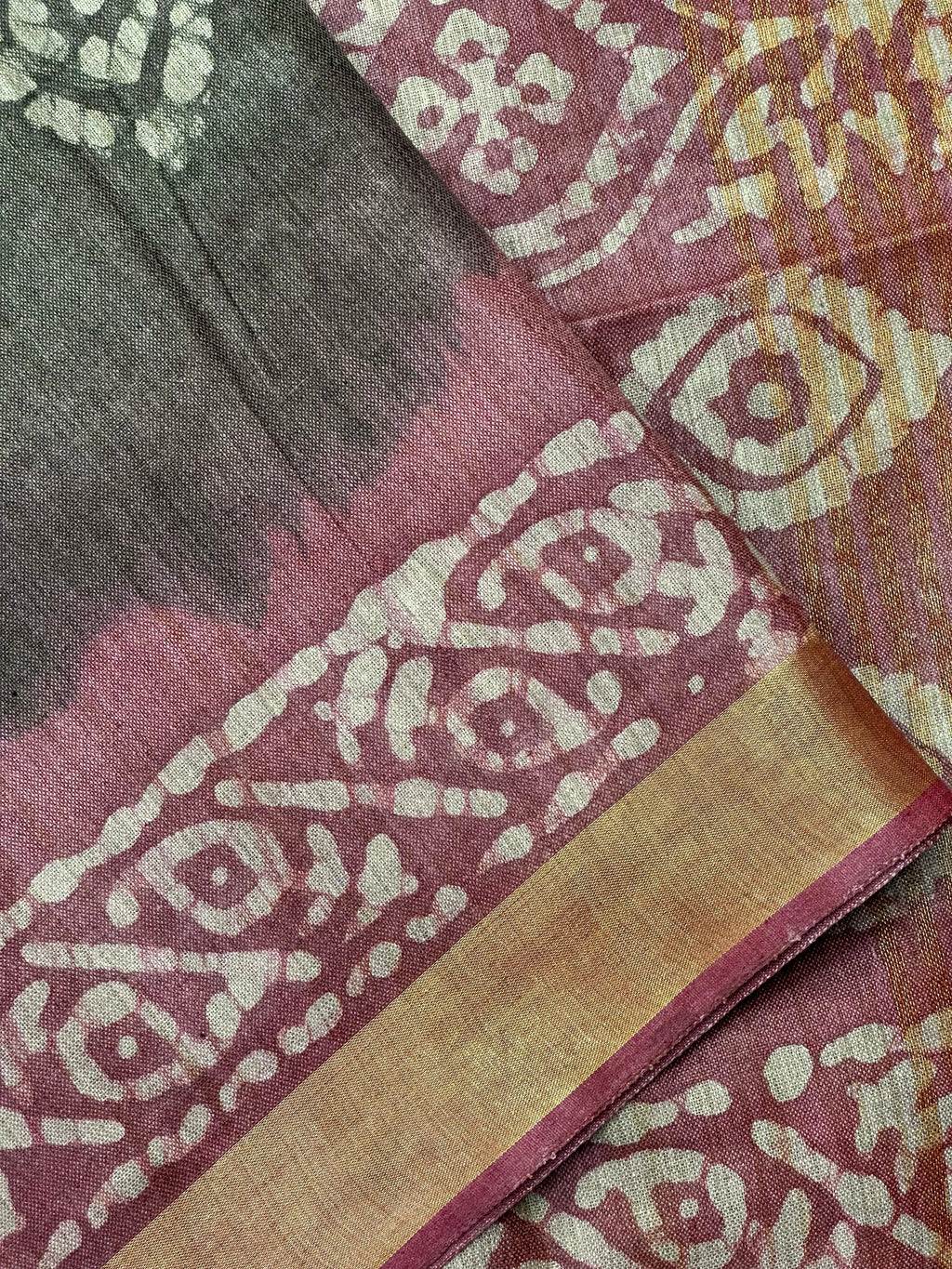 Woman in a soft, elegant Tussar Silk Saree with minimal design, ideal for daily wear, office, and casual traditional settings.