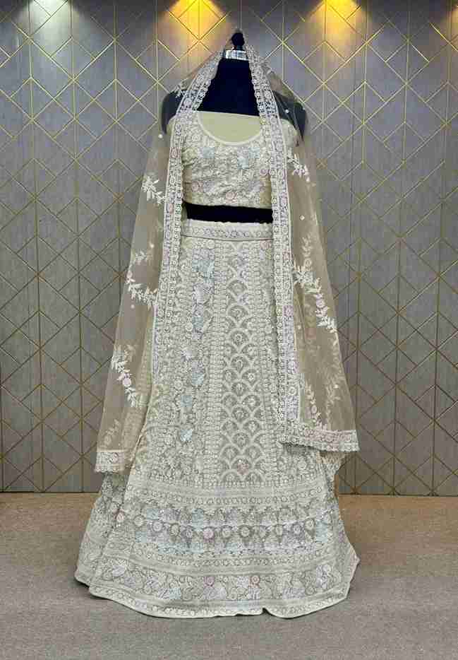 Sequin Embroidered Georgette Lehenga Set