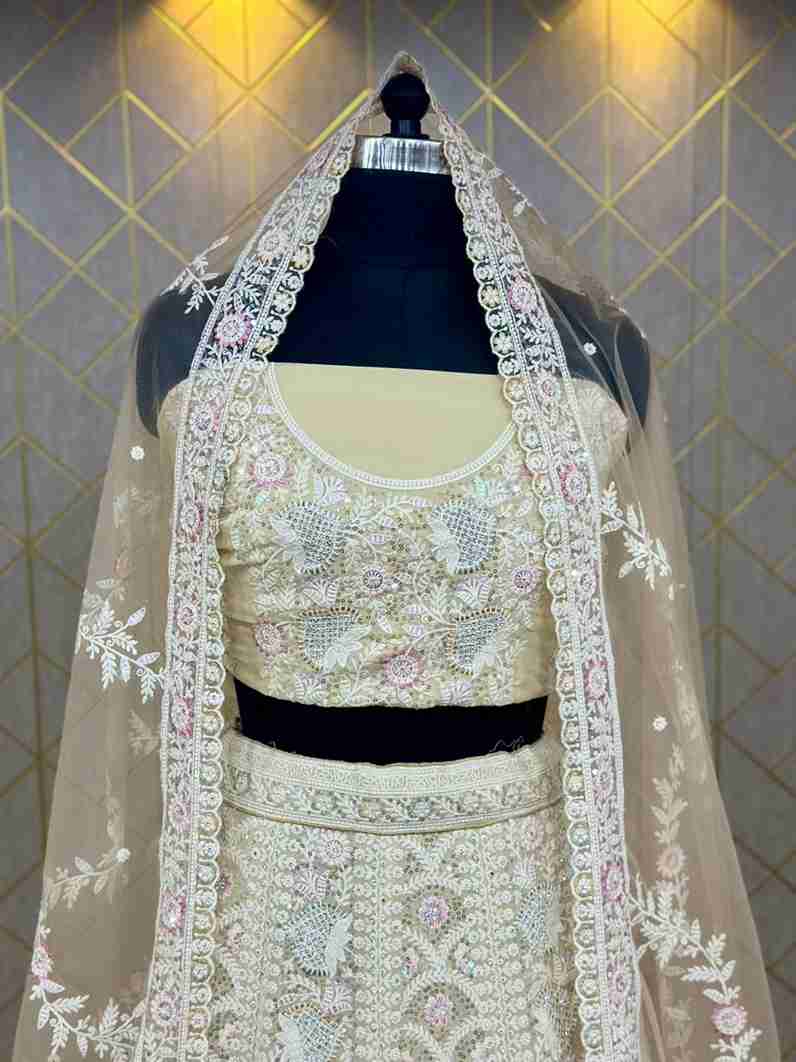 Sequin Embroidered Georgette Lehenga Set