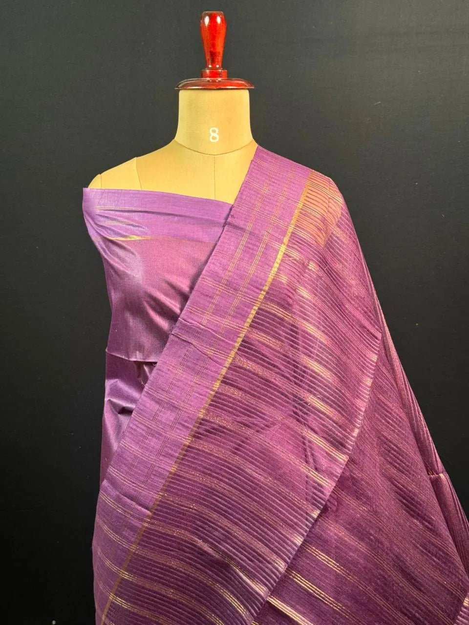 Stylish Semi Tussar Linen Silk Saree 
