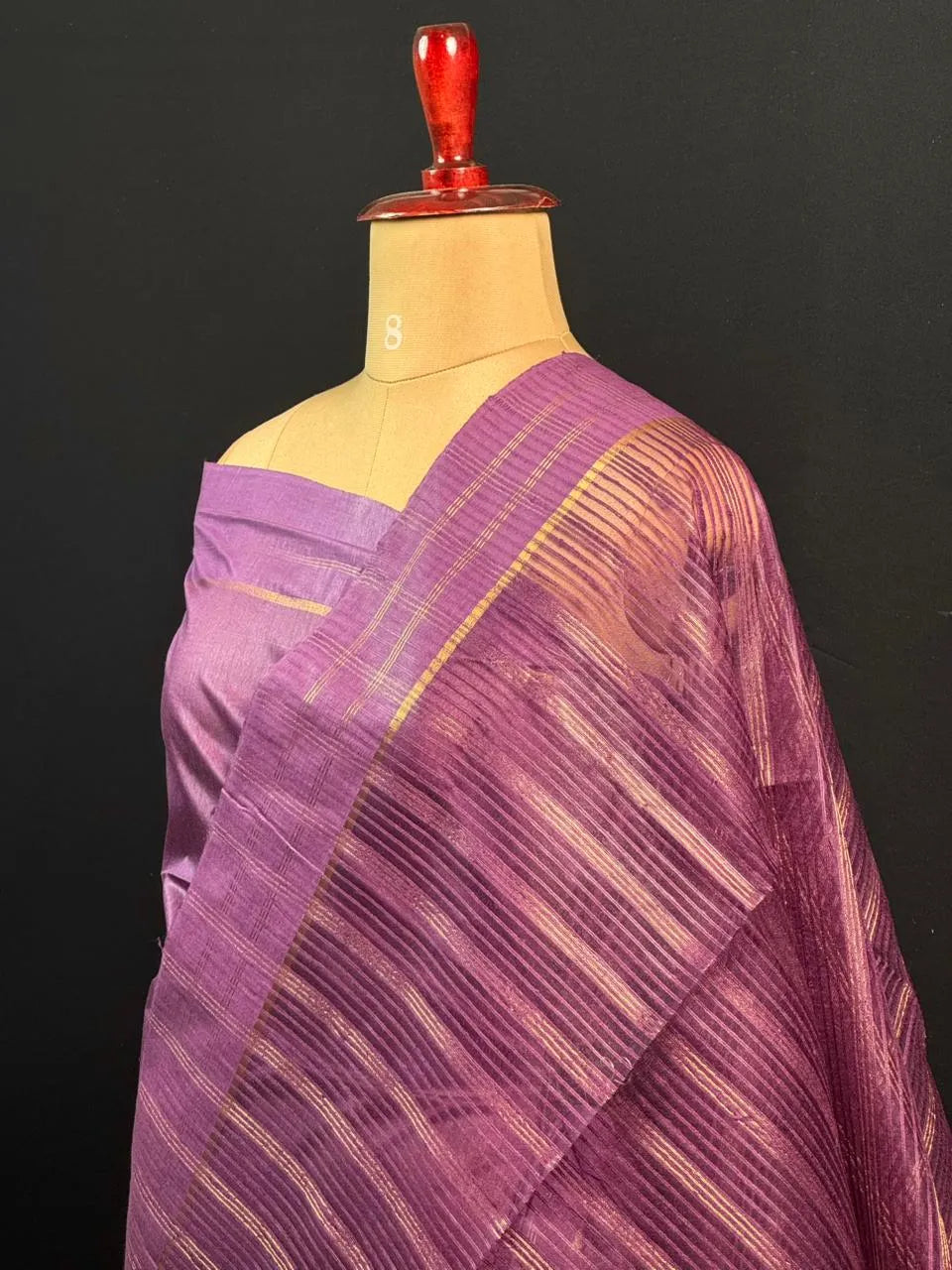 Stylish Semi Tussar Linen Silk Saree 