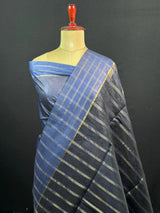 Stylish Semi Tussar Linen Silk Saree 