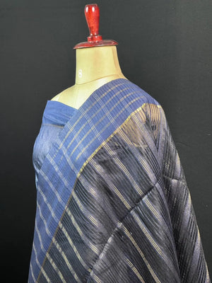 Stylish Semi Tussar Linen Silk Saree 