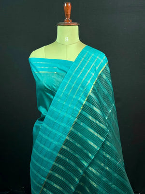 Stylish Semi Tussar Linen Silk Saree 