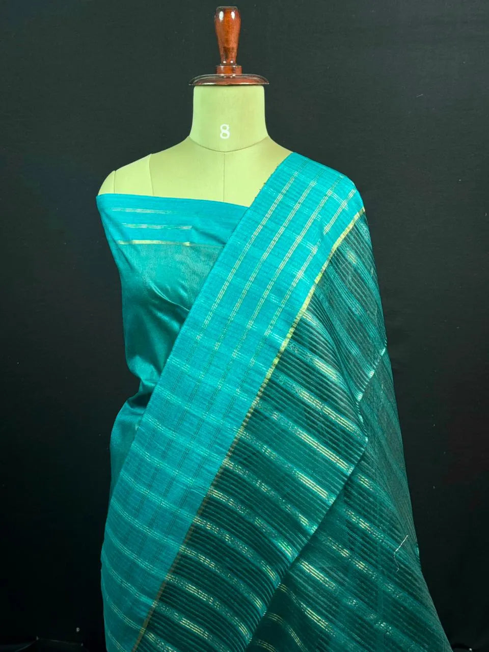 Stylish Semi Tussar Linen Silk Saree 