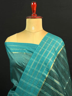 Stylish Semi Tussar Linen Silk Saree 
