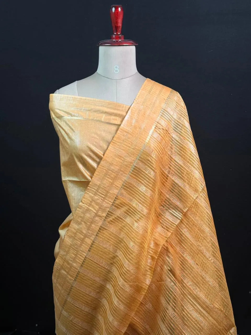 Stylish Semi Tussar Linen Silk Saree