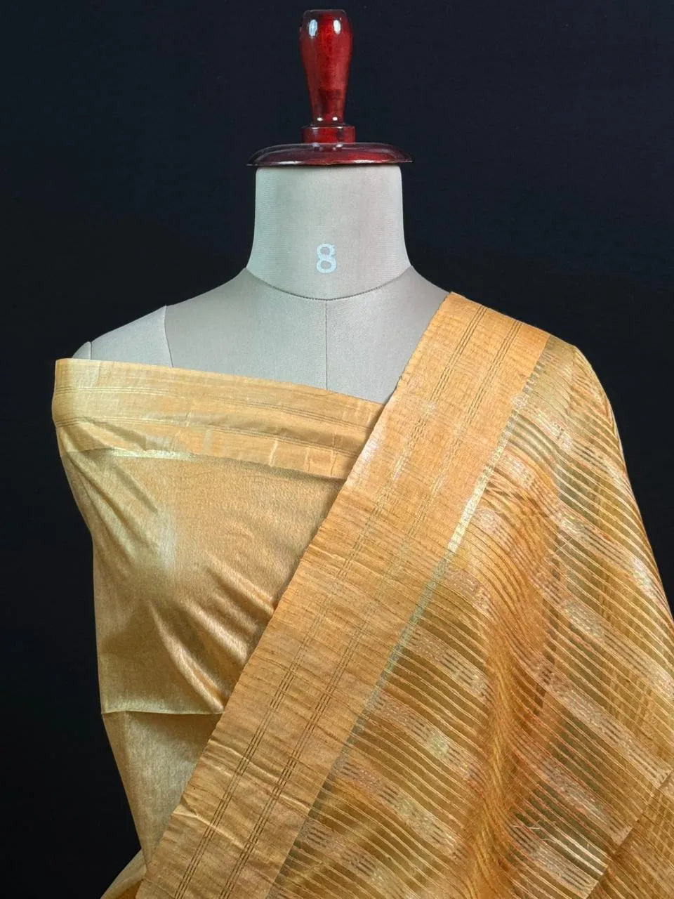 Stylish Semi Tussar Linen Silk Saree