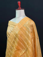 Stylish Semi Tussar Linen Silk Saree