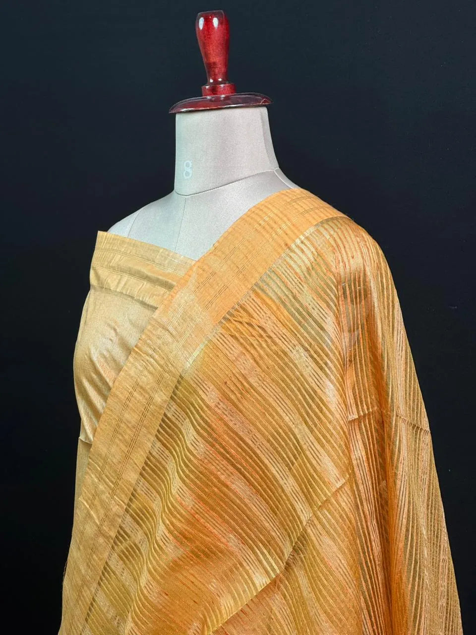 Stylish Semi Tussar Linen Silk Saree