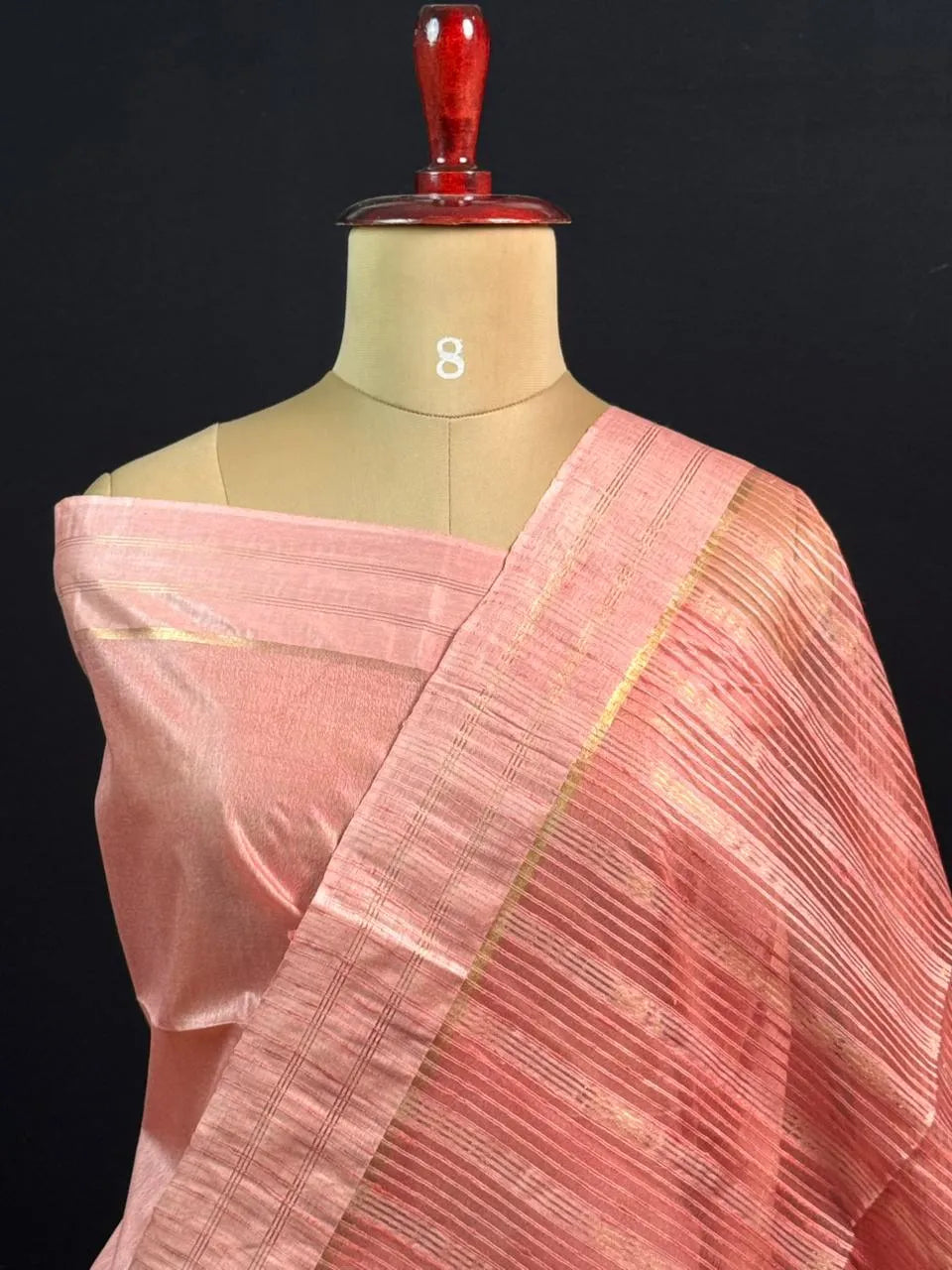 Stylish Semi Tussar Linen Silk Saree
