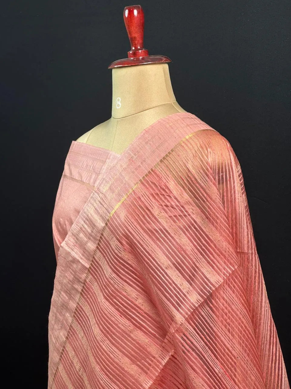 Stylish Semi Tussar Linen Silk Saree