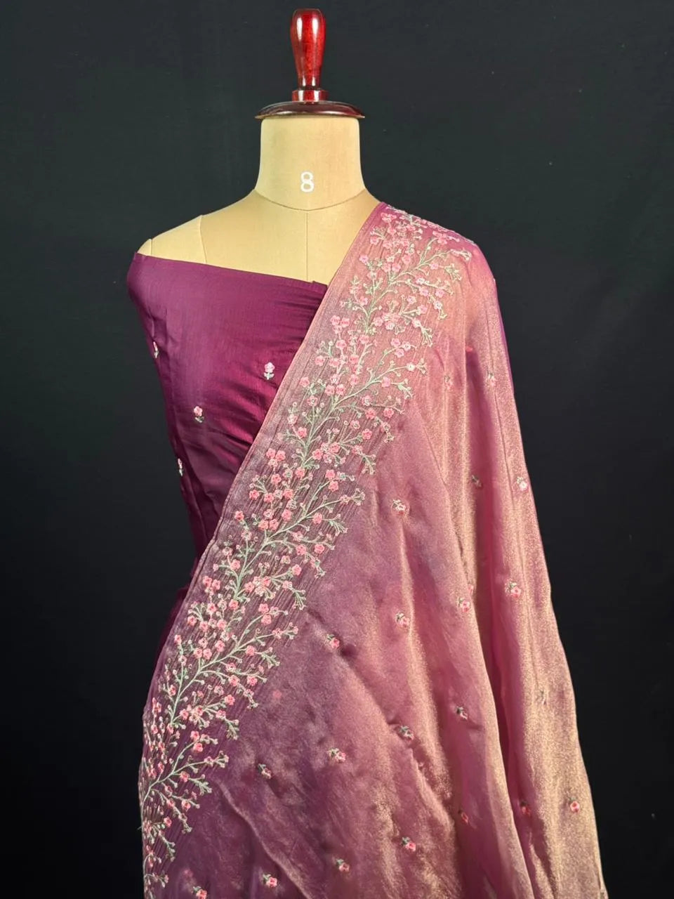 Mesmerizing Shimmer Silk Saree – Perfect Party Look