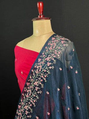 Mesmerizing Shimmer Silk Saree – Perfect Party Look