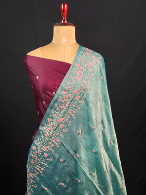 Mesmerizing Shimmer Silk Saree – Perfect Party Look