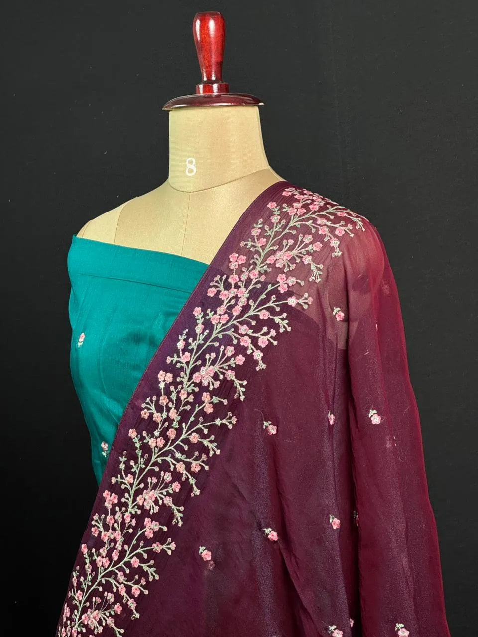 Mesmerizing Shimmer Silk Saree – Perfect Party Look